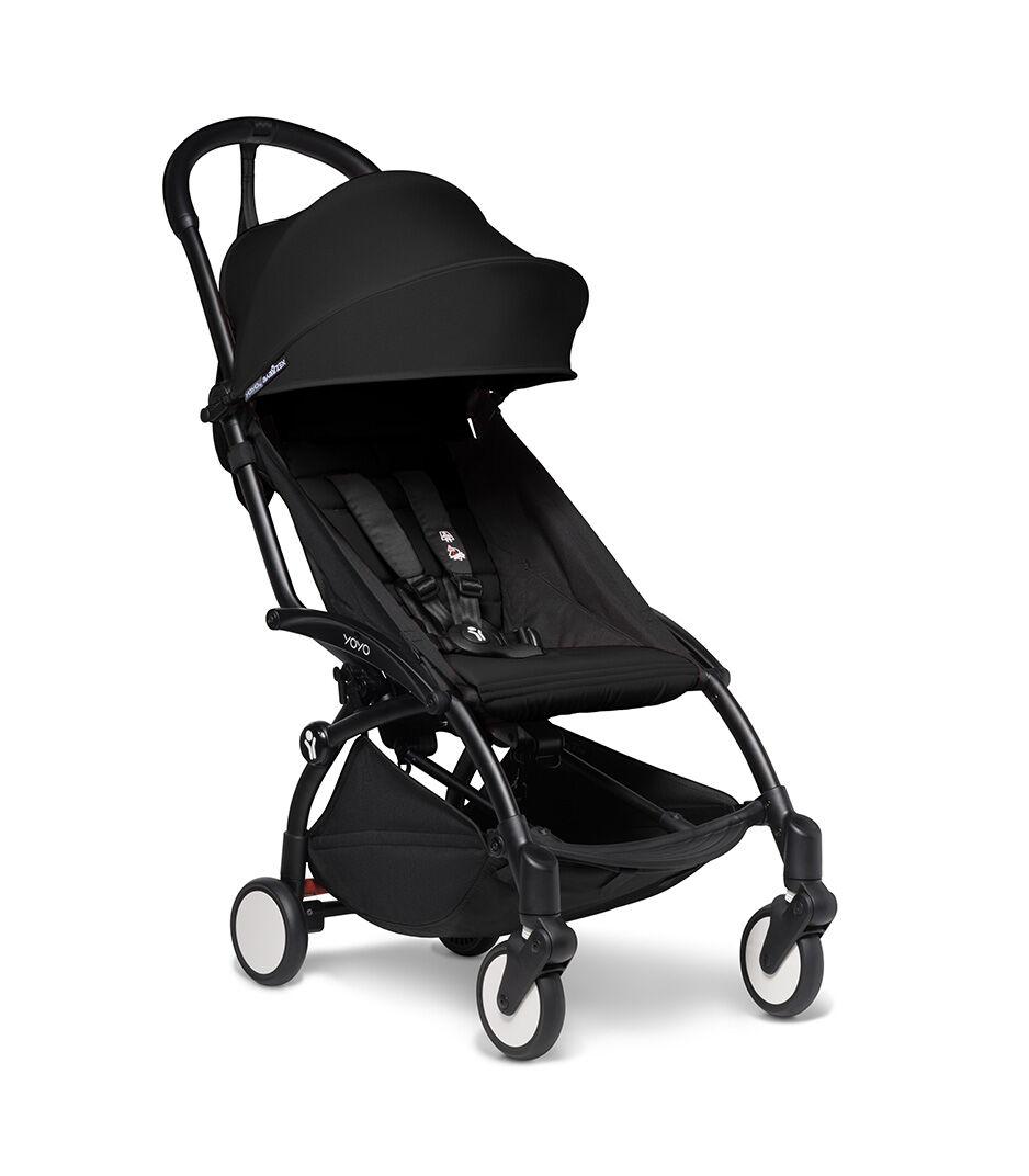 YoYo² Stroller Black Frame with Black Textiles, Black, mainview